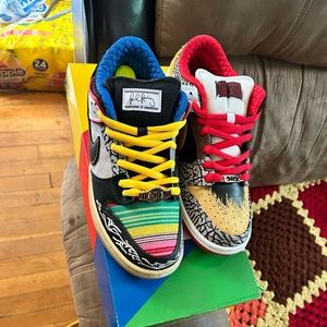Nike sb dunks low “what the Paul” size 7.5. Never worn, new in box.